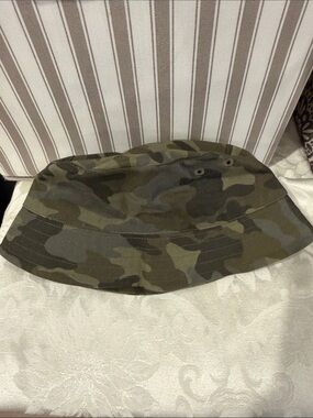Janie and Jack Green Camo Bucket Hat for Kids
